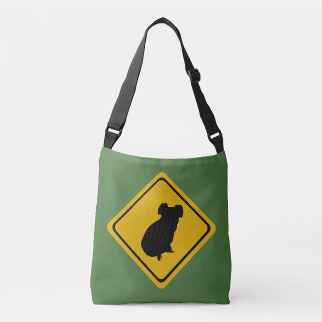 koala road sign crossbody bag (Front)