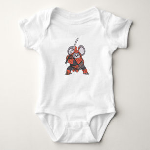 Koala samurai baby bodysuit