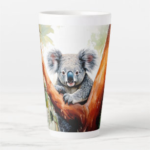 Koala Sitting in a Gum tree Latte Mug