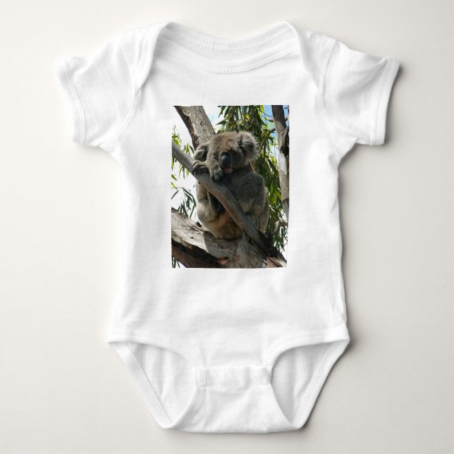 Koala - Sleeping  Baby Bodysuit (Front)
