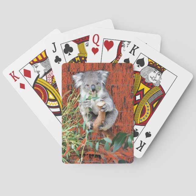 Koala Snack Time Playing Cards (Back)