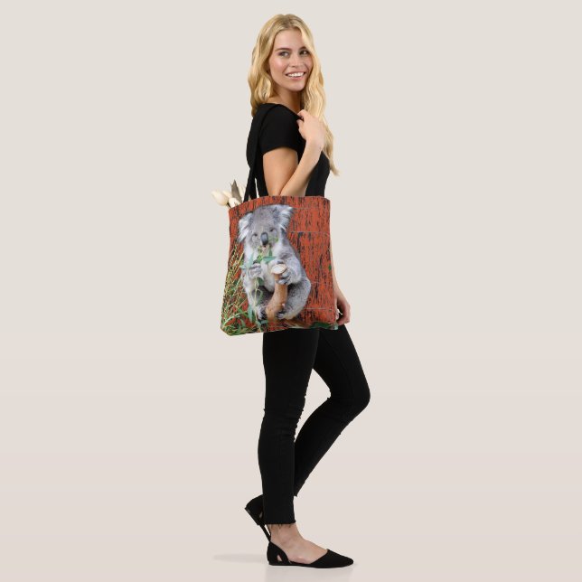 Koala Snack Time Tote Bag (On Model)