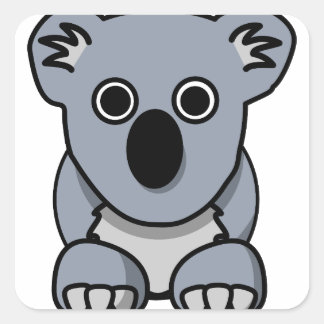 koala square sticker