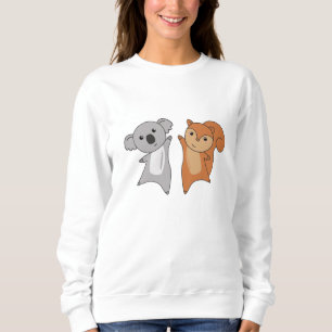 Koala Squirrels Cute Animals Kids Lovers Sweatshirt