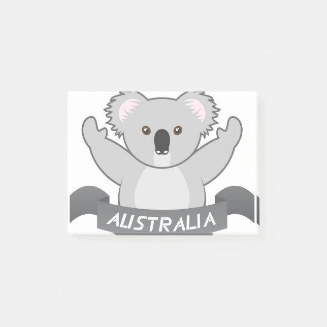 Koala Support Australia Wildlife Australia Strong Post-it Notes (Front)
