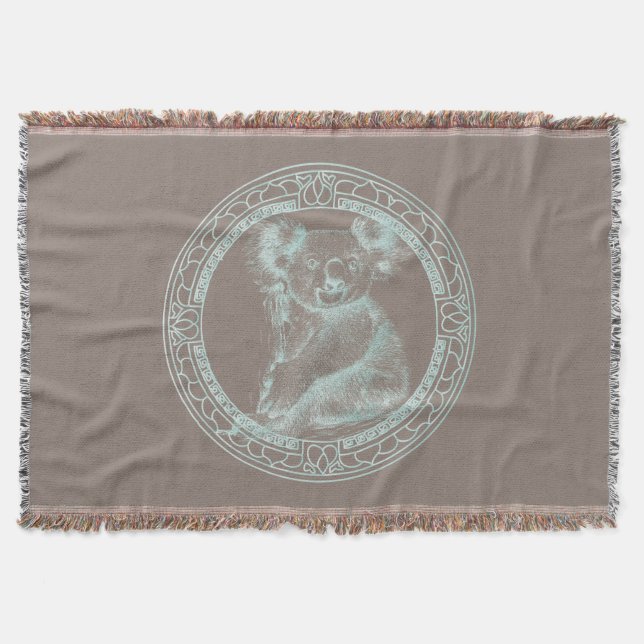 KOALA - Throw Blanket (Front)