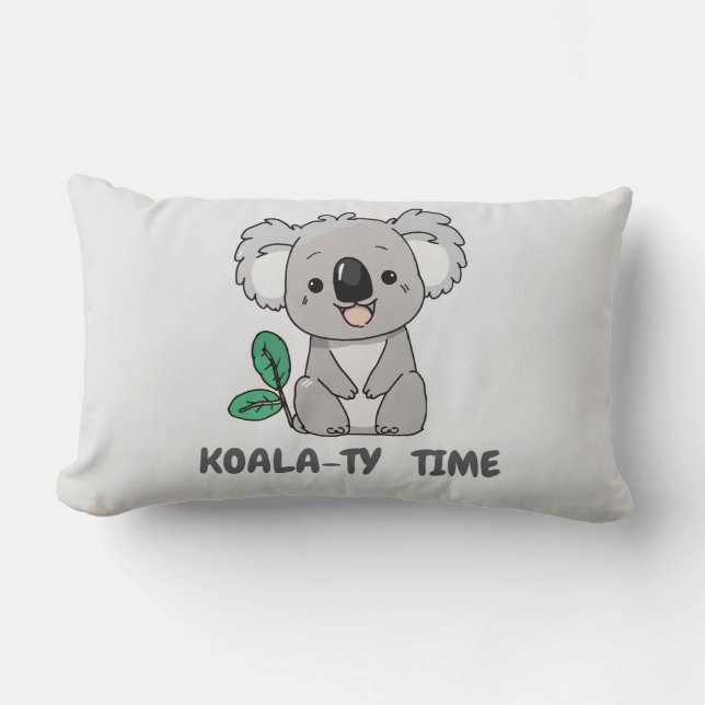 Koala Throw Pillow  (Front)