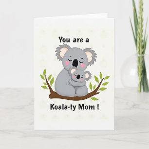 Koala Ty Mom Illustration Card