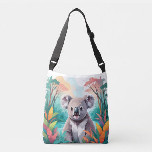 Koala Vector Art Animal In The Majestic Nature Crossbody Bag