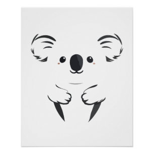 Koala Vector Art Animal Modern Urban City Graphic Poster