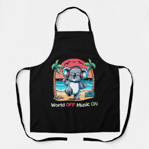 Koala Vibing on the Beach Apron