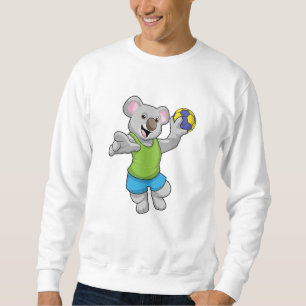 Koala with Handball Sports Sweatshirt