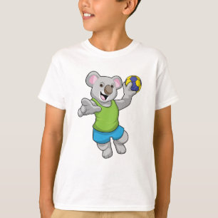 Koala with Handball Sports T-Shirt