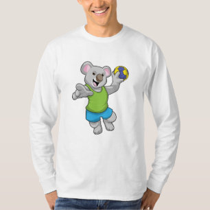 Koala with Handball Sports T-Shirt