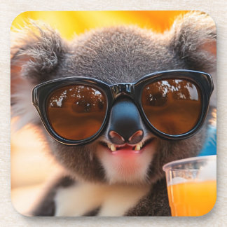 koala with summer feeling coaster