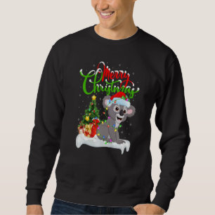 Koala Xmas Decorations Santa Koala Christmas Sweatshirt