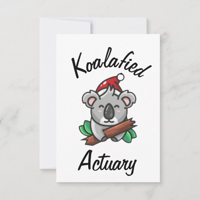 Koalafied Actuary Card (Front)
