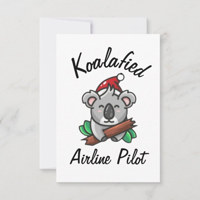 Koalafied Airline Pilot Card (Front)