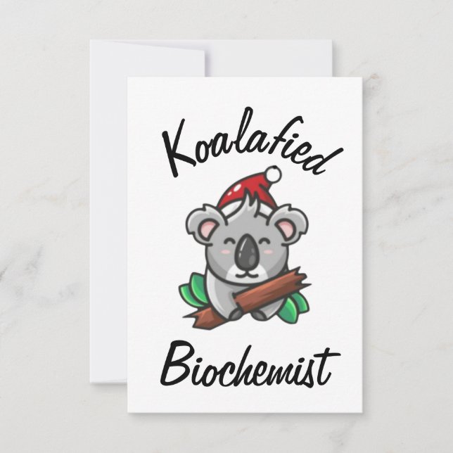 Koalafied Biochemist Card (Front)
