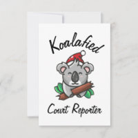 Koalafied Court Reporter Card