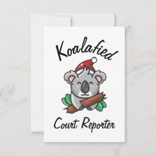 Koalafied Court Reporter Card