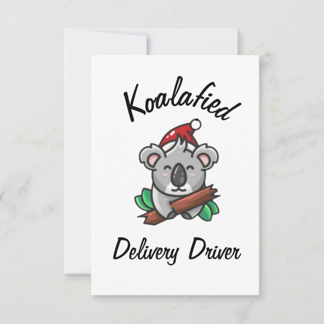 Koalafied Delivery Driver Card (Front)