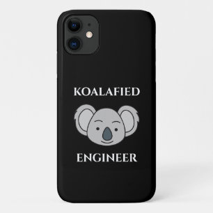 Koalafied Engineer Cute Koala Funny Job Pun Case-Mate iPhone Case