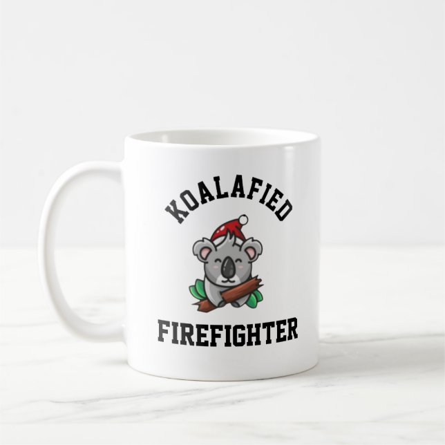 Koalafied Firefighter Coffee Mug (Left)