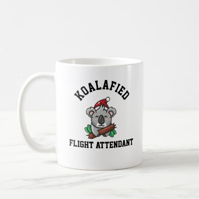 Koalafied Flight Attendant  Coffee Mug (Left)
