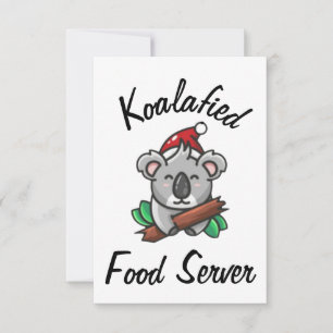 Koalafied Food Server Card