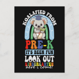 Koalafied From Prek Look Out Kindergarten Koala Announcement Postcard