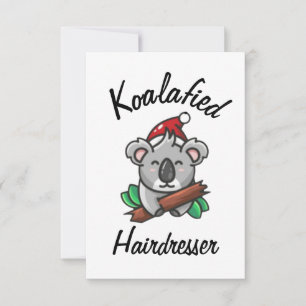Koalafied Hairdresser Card