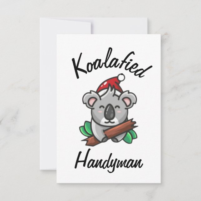 Koalafied Handyman Card (Front)
