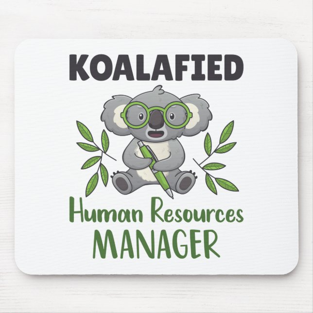 Koalafied Human Resources Manager HR Specialist Mouse Pad (Front)