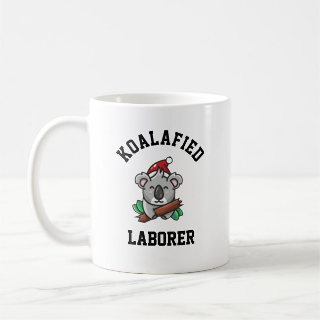 Koalafied Laborer Coffee Mug (Left)