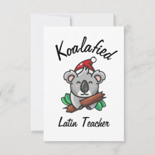 Koalafied Latin Teacher Card
