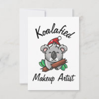 Koalafied Makeup Artist Card