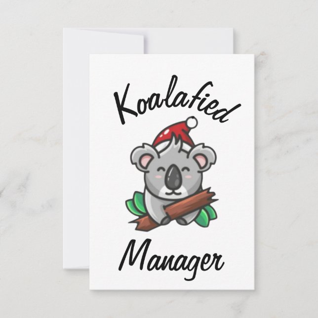 Koalafied Manager Card (Front)