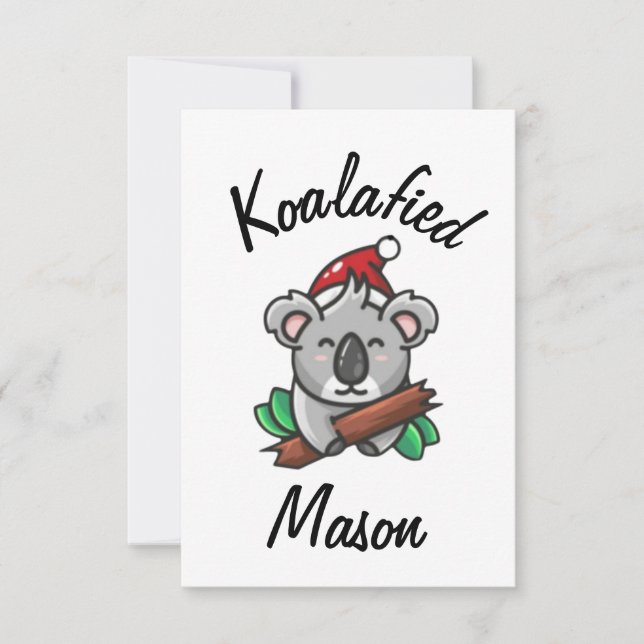Koalafied Mason Card (Front)