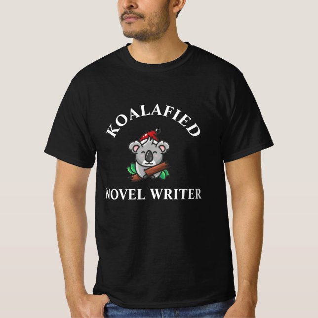 Koalafied Novel Writer T-Shirt (Front)