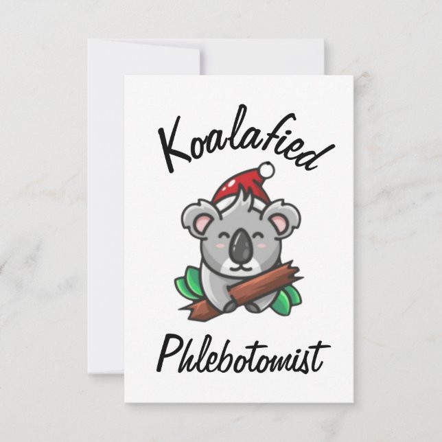 Koalafied Phlebotomist Card (Front)
