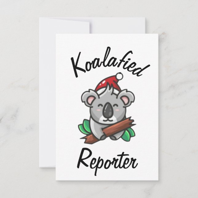 Koalafied Reporter Card (Front)
