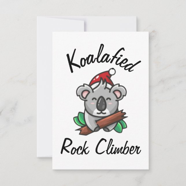 Koalafied Rock Climber Card (Front)