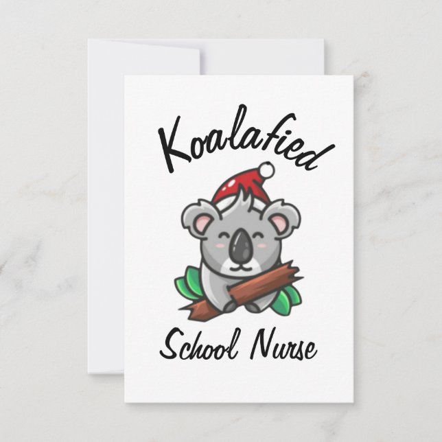 Koalafied School Nurse Card (Front)