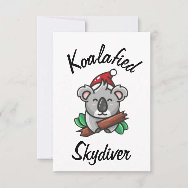 Koalafied Skydiver Card (Front)