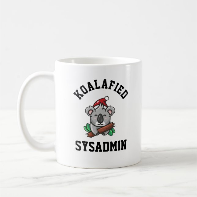 Koalafied Sysadmin  Coffee Mug (Left)