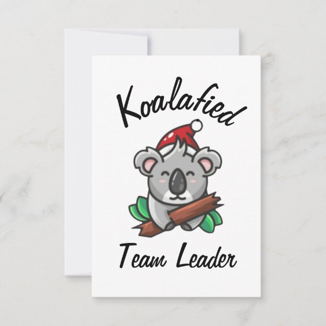 Koalafied Team Leader Card (Front)