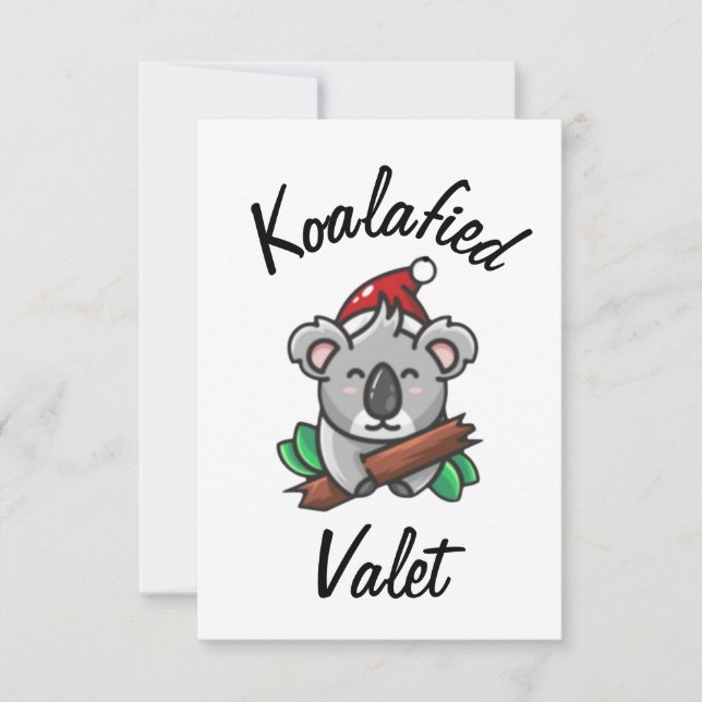 Koalafied Valet Card (Front)