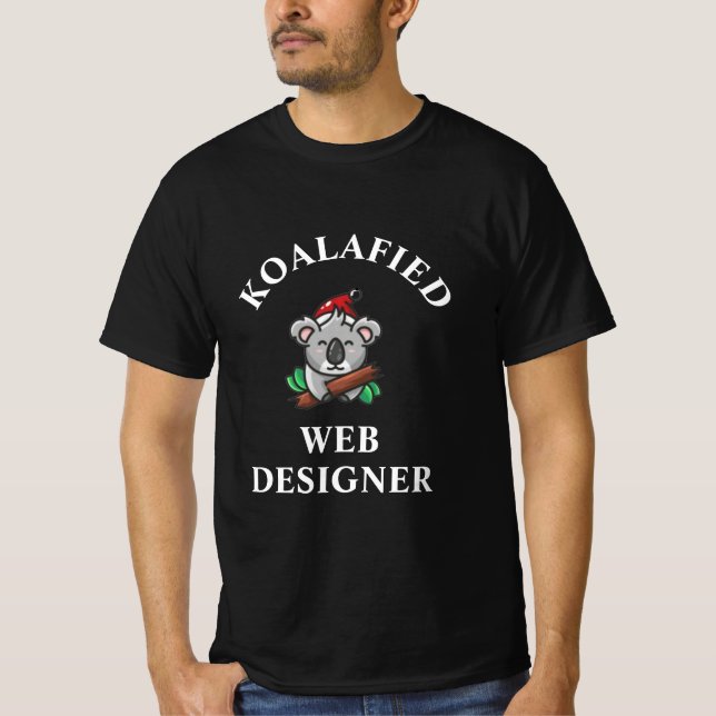 Koalafied Web Designer T-Shirt (Front)