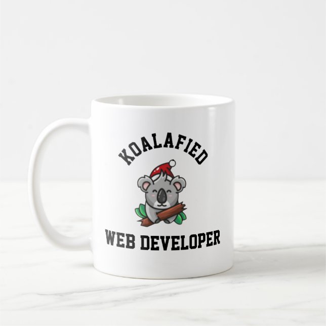Koalafied Web developer Coffee Mug (Left)